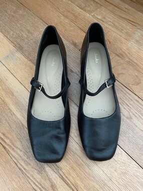 Clark’s Mary-Jane style block heels